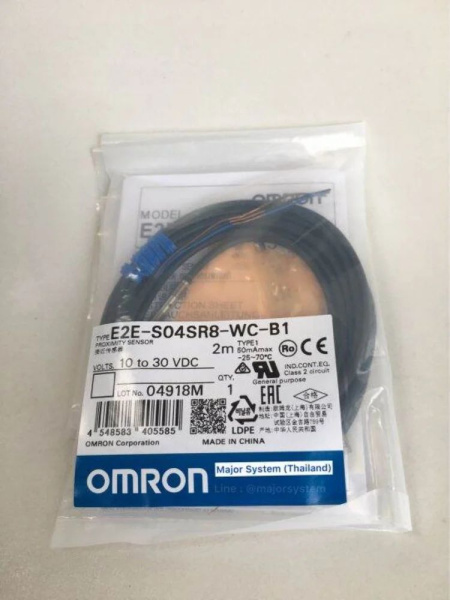 Индуктивный датчик Omron E2E-S04SR8-WC-B1 2M