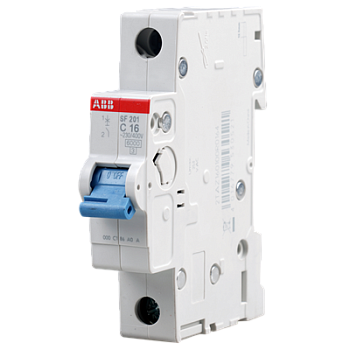 Автоматический выключатель ABB SF201-C20 2TAZ160100R0204, 20A, 6 кА, 1-полюсный, характеристика C