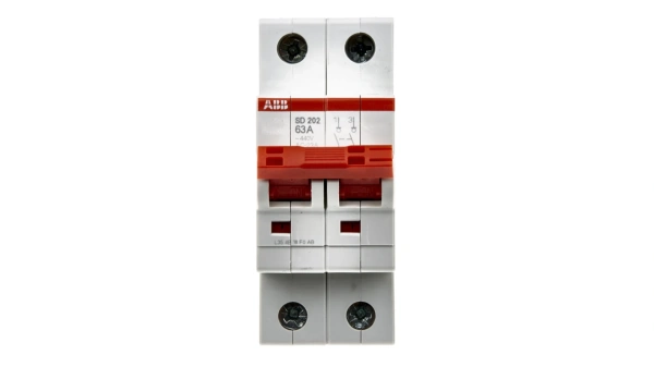 Рубильник модульный ABB SD202/63 2CDD282101R0063, 63 А, 2 полюса