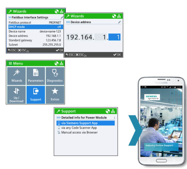 Панель оператора HMI Siemens SINAMICS G120 IOP-2