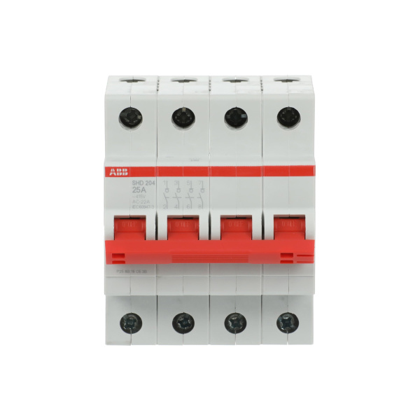 Рубильник модульный ABB SHD204/25 2CDD274111R0025, 25 А, 4 полюса