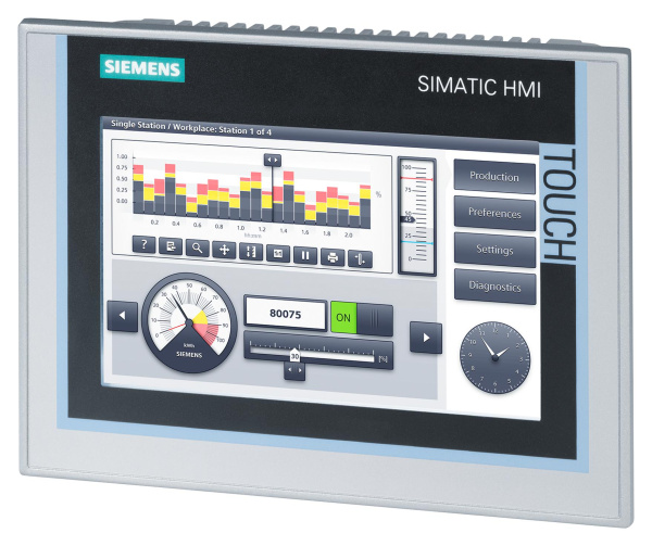 Панель оператора HMI Siemens 6AV2124-0GC01-0AX0