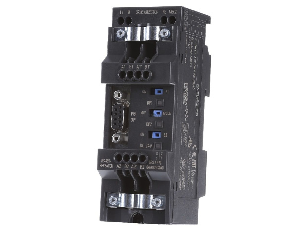 Повторитель Siemens 6ES7972-0AA02-0XA0, SIMATIC DP, для PROFIBUS/MPI, до 31 узла, скорость до 12 Мбит/с
