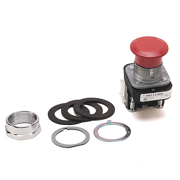 Кнопка Allen-Bradley 800TC-FXT2A5, 30 мм, черная, 2 НЗ контакта