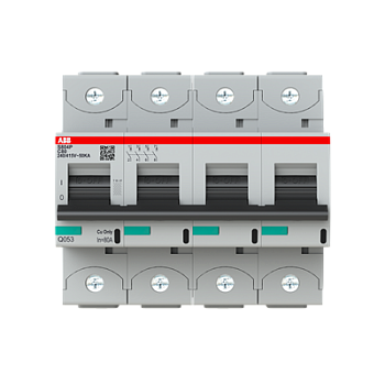 Автоматический выключатель ABB S804P-C80 2CCG001235R0001, 80 А, 4 полюса, характеристика C, 400 В
