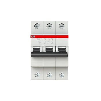 Автоматический выключатель ABB SH203-C50 2CDS213001R0504, 50 А, 3 полюса, характеристика C, 400 В